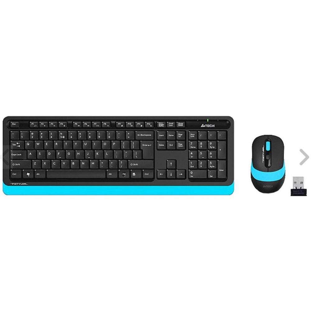 A4 TECH FG1010 Q MAVİ MM KABLOSUZ KLV+MOUSE SET 