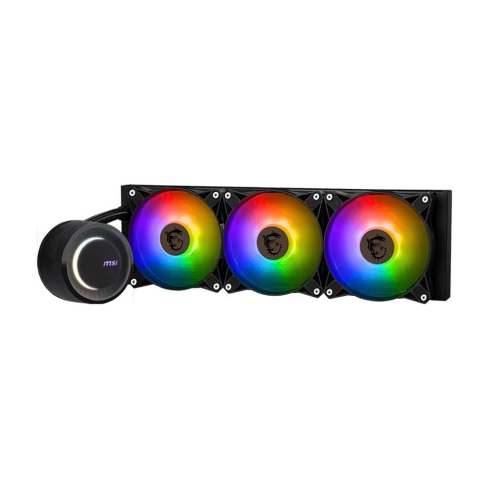 MSI MAG CORELIQUID E360 360MM SİYAH ARGB CPU SIVI SOĞUTUCU (LGA 1150/1151/1155/1156/1200/1700/AM4/AM5 UYUMLU) 