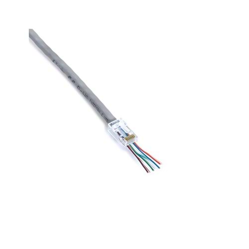 RJ45 YENİ NESİL DELİKLİ 100 LÜ KONNEKTÖR 