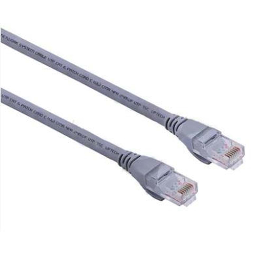 URANIUM CAT6 UTP LSZH PATCH CORD 26AWG 250MHZ 1M GRİ RENK 
