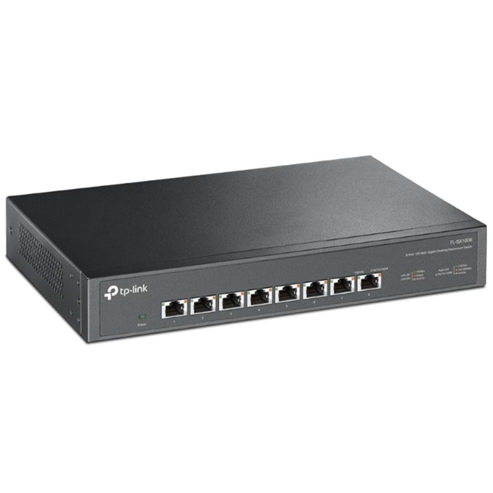 TP-LINK TL-SX1008 8 PORT 10G MULTI GIGABIT RJ45 METAL KASA RACKMOUNT SWITCH 