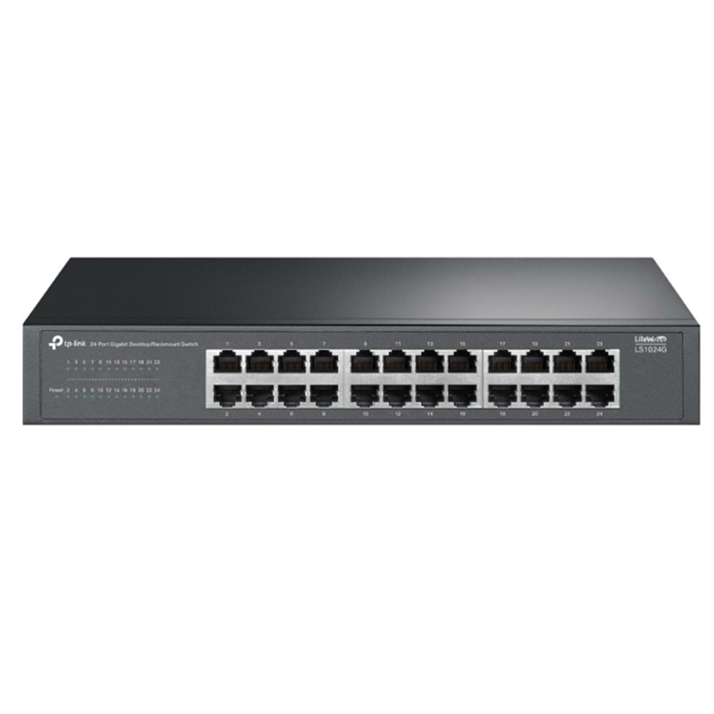 TP-LINK LS1024G 24 PORT GIGABIT MASAÜSTÜ RACKMOUNT SWITCH 