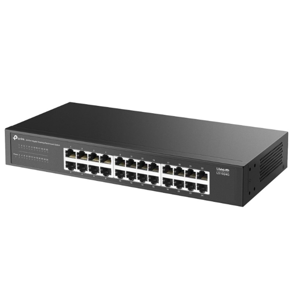 TP-LINK LS1024G 24 PORT GIGABIT MASAÜSTÜ RACKMOUNT SWITCH 