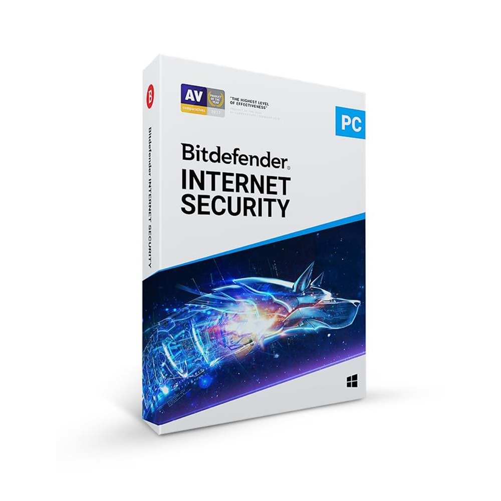 BITDEFENDER INTERNET SECURITY 3KULL.1YIL KUTU 