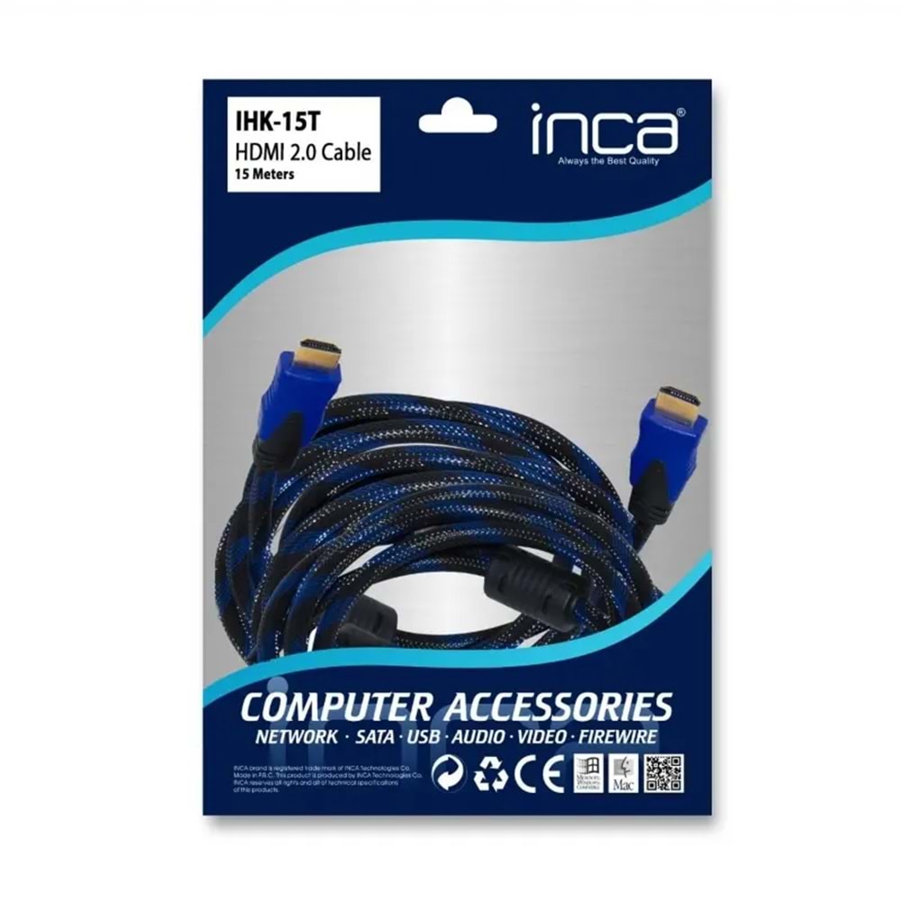 INCA IHK-15T 15 METRE HDMl TO HDMl 2.0V 